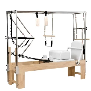 Commercial Pilates Cadillac W25 3-in-1 Oak Wood Reformer Machine for Studios