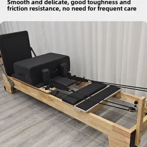 Commercial Pilates Reformer MJD W15 Solid Oak for Yoga Studio/Home Gym