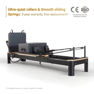 Commercial Pilates Reformer Machine Aluminum Alloy White Reformers De Pilates Rehab Physical Therapy Core Bed