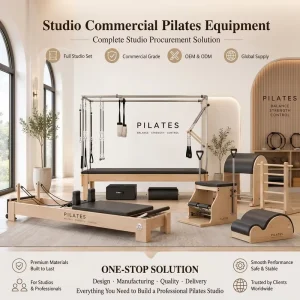 Commercial Pilates Studio Equipment Set with Reformer, Cadillac, Chair, Ladder Barrel, and Spine Corrector