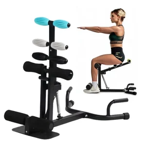 Commercial Plate Loaded Squat Machine for Lower Body Strength Training