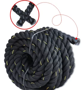 Commercial Portable Integrated Gym Trainer Nylon Battle Rope for Power Training and Fitness
