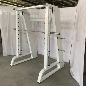 Commercial Power Cage Squat Rack Smith Machine for Weight Lifting and Strength Training