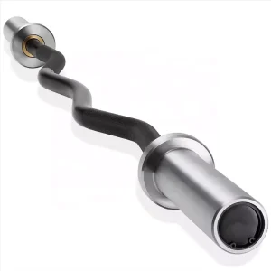 Commercial Powerlifting Hard Chrome EZ Curl Barbell