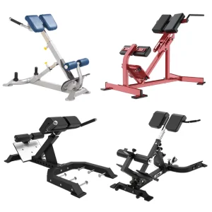 Commercial Roman Chair Back Extension Bench Adjustable Hyperextension 45-Degree Heavy-Duty Steel
