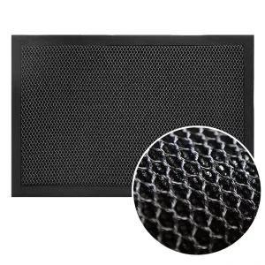Commercial Rubber Animal Print Mesh Entrance Mat, Heavy-Duty Non-Slip Dirt Trapper Mat for Mudroom
