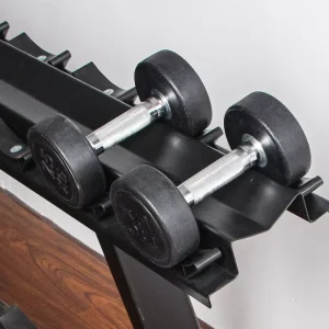 Commercial Rubber Coated Steel Adjustable Dumbbell Set for Strength Training Durable Eco Friendly Gym Equipment