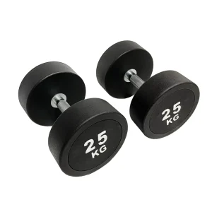 Commercial Rubber Dumbbell Set 2.5-50 kg Comfortable Handle Whole-Body Multi-Gym Workout