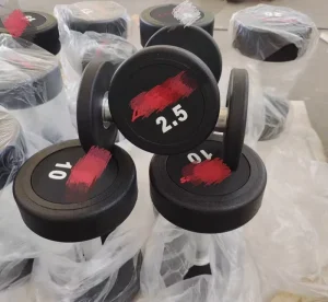 Commercial Rubber Hex Dumbbell Free Weight Strength Training Dumbbells for Gym Fitness Club Home Workout