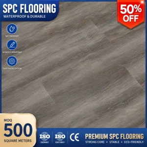Commercial SPC Vinyl Flooring Wear Resistant High Hardness 8mm 10mm SPC Flooring for Hotel
