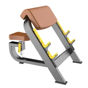 Commercial Seated Preacher Curl Strength Training Machine for Fitness Clubs