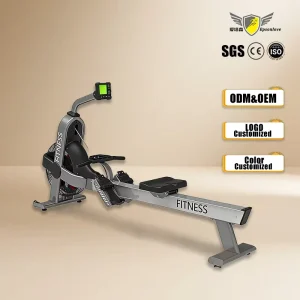 Commercial Seated Row Machine Air Rower with Wind Resistance and Magnetic Control PVC Material