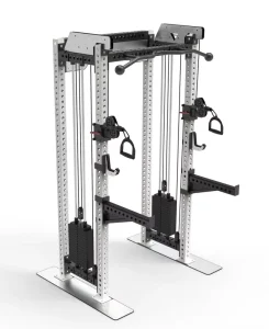 Commercial Selectorized Functional Trainer with Half Rack Pin-Loaded Cable Machine for Full-Body Strength Training