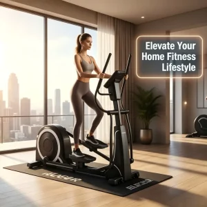 Commercial Self Generating Elliptical Machine ORBIT 300 Heavy Duty 200KG Rear Drive Cross Trainer with LED Display