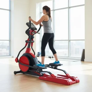 Commercial Self Generating with 8 Resistance Levels Hyper quiet Drive System Exercise Cross Trainer Elliptical Machine