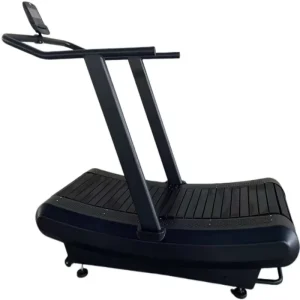 Commercial Self-Powered Curved Slat-Belt Treadmill