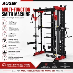 Commercial Smith Machine Functional Trainer Power Rack Cable Crossover