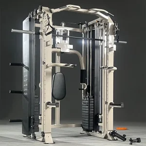 Commercial Smith Machine Trainer with Deep Squat, Horizontal Push, and Gantry Frames