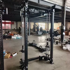 Commercial Space-saving Pin Load Selection Machines Functional Trainer Wall Mounted Cable Machine for Hotel Gym