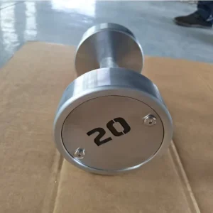 Commercial Stainless Steel Dumbbells, Chrome Steel Free Weights, Gym Fitness