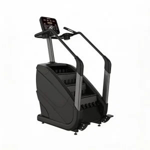 Commercial Stair Climber LED LCD Touch Screen Gym Cardio Machine 150kg Capacity Steel Plastic Construction