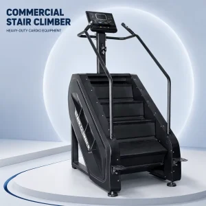 Commercial Stair Climber Machine Magnetic Resistance Heavy Duty Cardio Fitness Equipment with LCD Display for Gym
