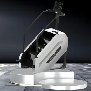 Commercial Stair Climbing Machine with Multifunction Display Heavy Duty Gym Step Trainer for Lower Body Workout