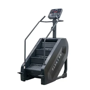 Commercial Stair Master Machine Adjustable Speeds Low Impact Cardio Strength Trainer LED Display Steel Electric Stair Climber
