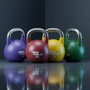 Commercial Steel Competition Kettlebell +/-100g Premium Calibrated 304L Stainless Steel Handle 8kg 12kg 16kg 20kg 24kg 28kg 32kg