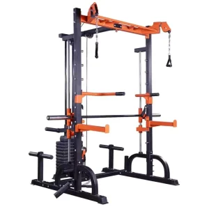 Commercial Steel Smith Machine Power Cage Squat Rack Cable Crossover