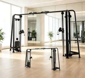 Commercial Strength Training Machine Adjustable Cable Crossover Multifunction Trainer Steel Construction for Whole Body Home Gym
