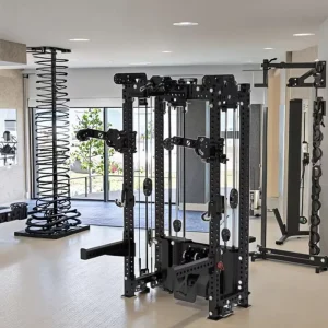 Commercial Strength Training Smith Machine with Dual Cable Crossover