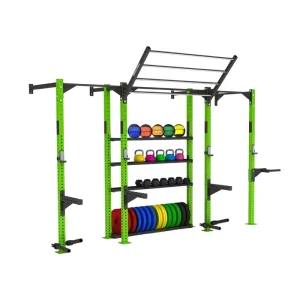 Commercial Strength Training Wall-Mounted Rack with Storage