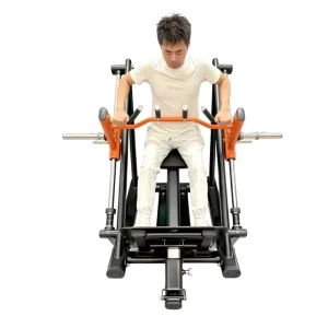 Commercial Track Rowing Plate Smith Standing Row Incline Rower Machine for Back Muscle Strength Training