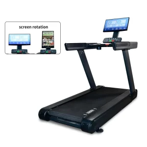 Commercial Treadmill with Rotatable Screen Swivel Display Running Machine Gym Cardio Fitness Workout Equipment
