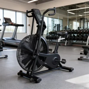 Commercial Upright Spin Bike with Stainless Steel Frame, Digital Display, 200kg Max