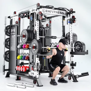 Commercial Use Multi Functional Smith Machine Heavy Duty Gym Equipment Power Rack for Bodybuilding Strength Training