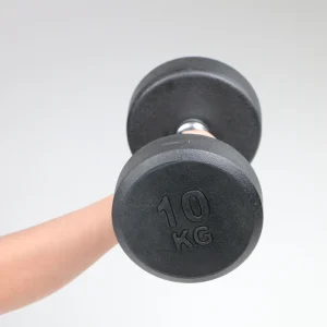 Commercial Use Rubber-Coated Round Gym Dumbbells