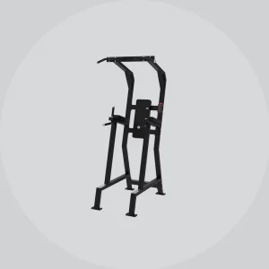 Commercial Vertical Knee Raise/Dip Machine with Cable Weight Stacks