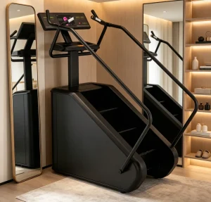 Commercial Vertical Stair Climber Steel Frame 180KG Capacity Intelligent Program Settings