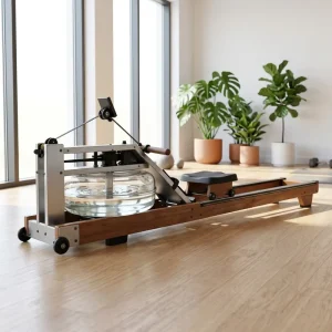 Commercial Water Resistance Rowing Machine Solid Wood with Water Tank