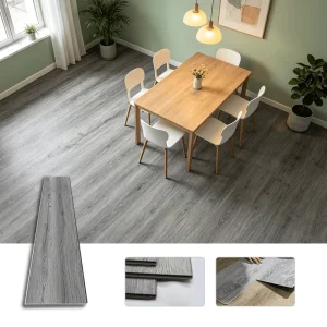 Commercial Wear-Resistant Office Vinyl Tile Surface SPC Flooring