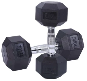 Commercial and Home Rubber Hex Dumbbell