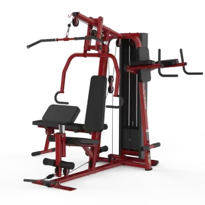 Commercial exercise machine multi function home gym fitness equipment three station home gym with squat machine