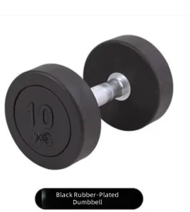 Commercial round headed dumbbell black integrated gym personal trainer men’s and women’s home use fixed dumbbell