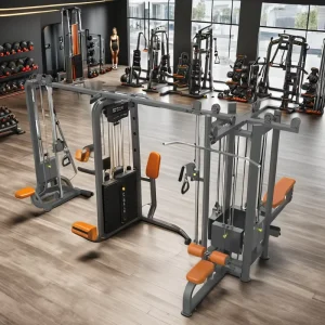 Compact 4-Station Multi-Trainer for Full-Body Strength Training