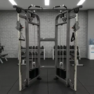 Compact Cable Crossover Machine Dual Adjustable Pulley 3mm Bare Steel Tube Heavy Duty for Gym CE ISO Factory