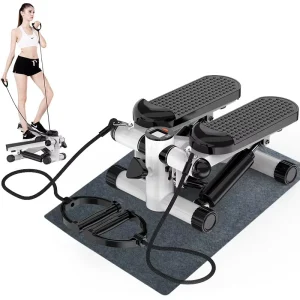 Compact Home Treadmill with Quiet Hydraulic Cable-Driven Elliptical Stair-Climbing Fitness Equipment, HT-18