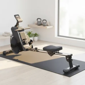 Compact Magnetic Resistance Rowing Machine Foldable Indoor Exercise Rower with Digital Display for Home