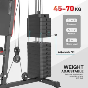 Compact Multi-Function Home Gym Machine for Strength Training